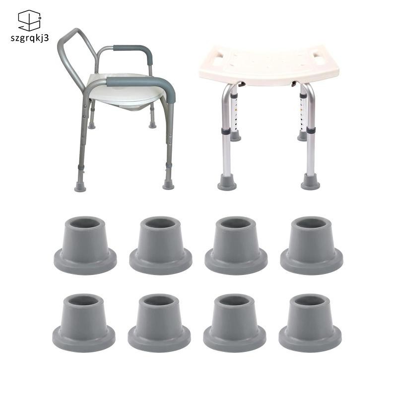 [szgrqkj3] 8x Shower Chair Feet Shower Chair Leg Tips Rubber Feet for