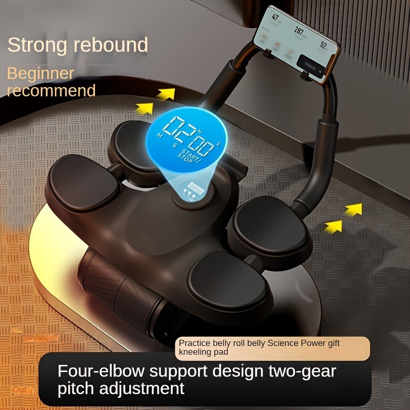 Four Elbow Support SelfRebounding Abdominal Exercise Wheel You'll