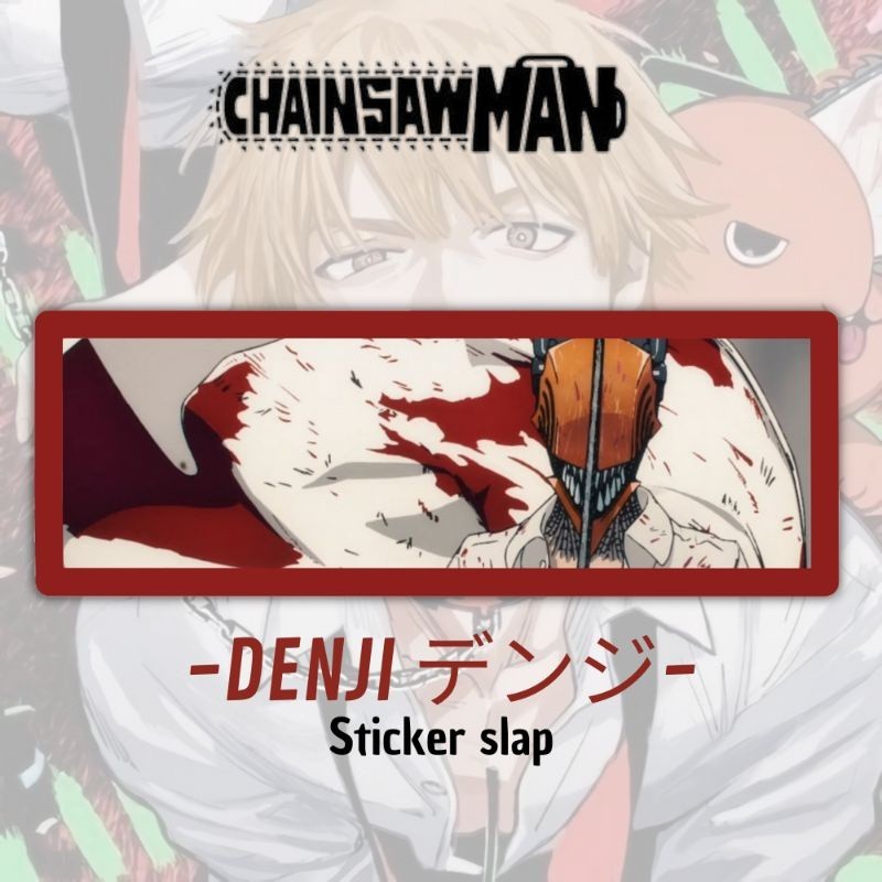 STICKER SLAP ️ DENJI CHAINSAWMAN - Protective Lamination - Decorative ...