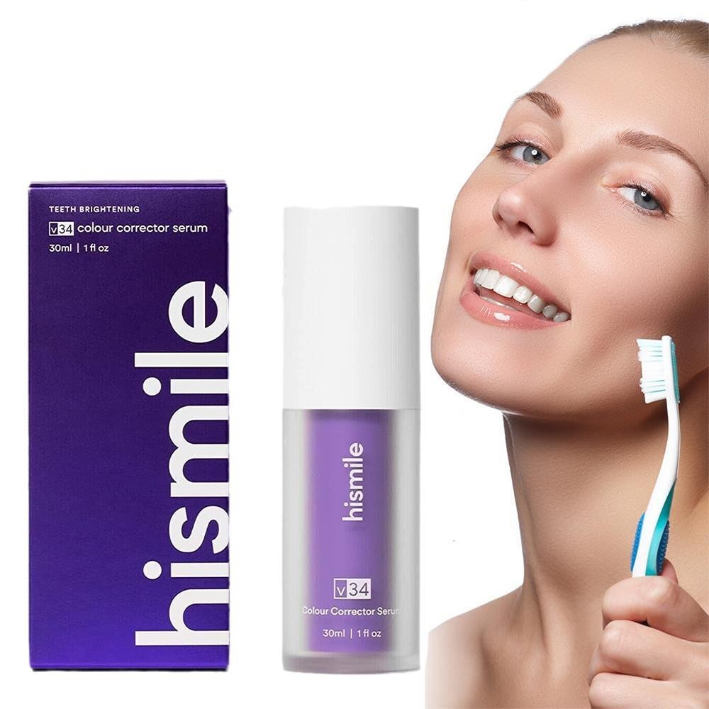 Brightening Toothpaste Purple Color Corrector Toothpaste For Teeth 30ml ...