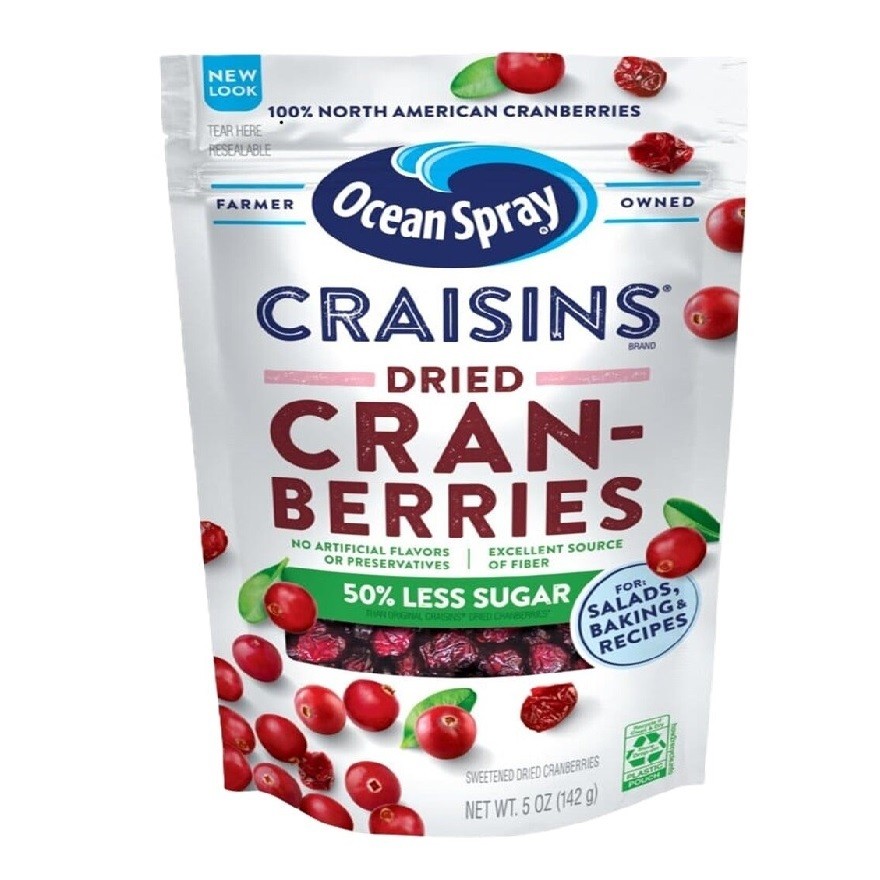 OCEAN SPRAY Craisins Dried Cranberries Less Sugar 142g | Shopee Malaysia