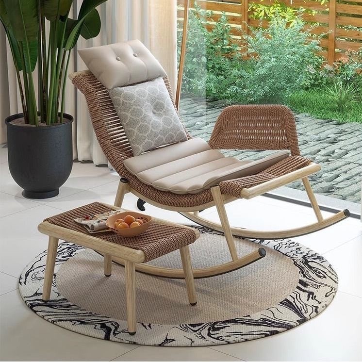 Rocking Chair Recliner Adult Balcony Rocking Chair Home Nordic Leisure ...