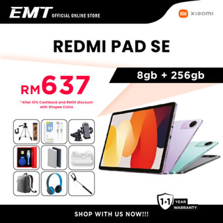 Xiaomi Redmi Pad SE 8GB + 256GB – Original Malaysia Set – Satu