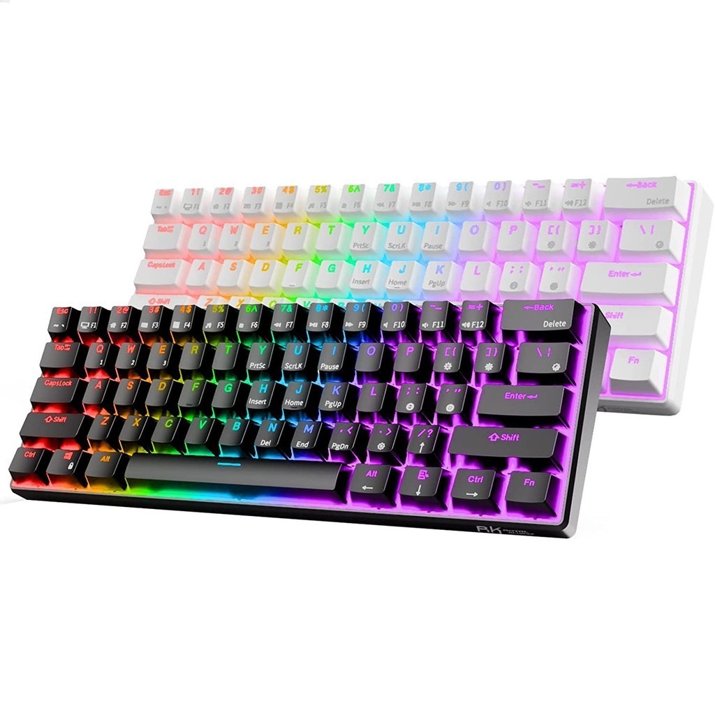 [Hot Swappable] RK61 Real Mechanical Keyboard Gaming Bluetooth Wireless ...