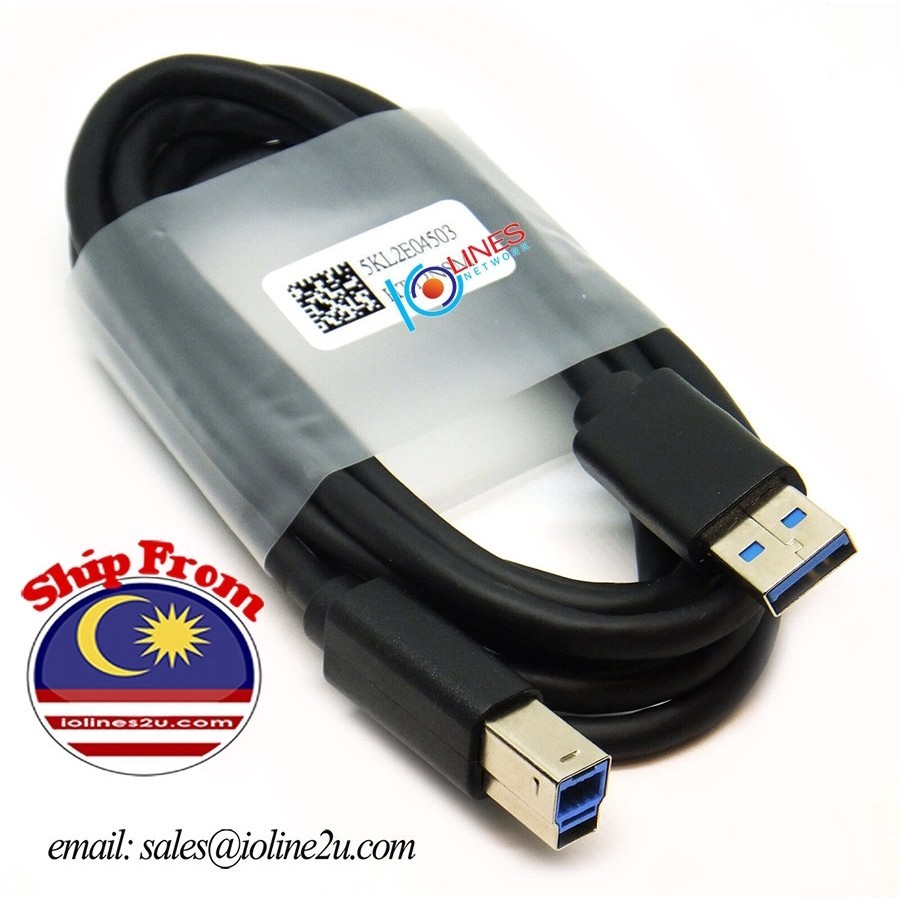 Câble USB-A Vers USB-B 3.0 – 1,8 M – Marque Dell – Occasion En Bon état