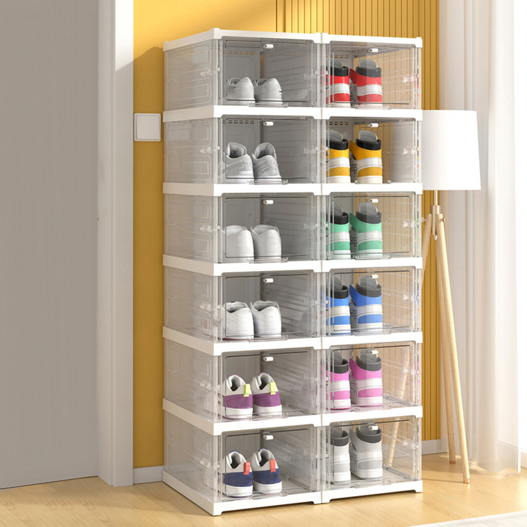 cowboy| Transparent Shoe Box Dorm Shoe Container Clear Stackable Shoe ...