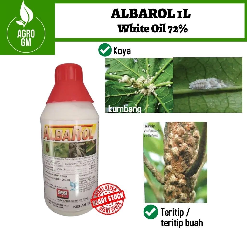 Albarol 1L White Oil 72% Racun Serangga Koya Teritip | Shopee Malaysia