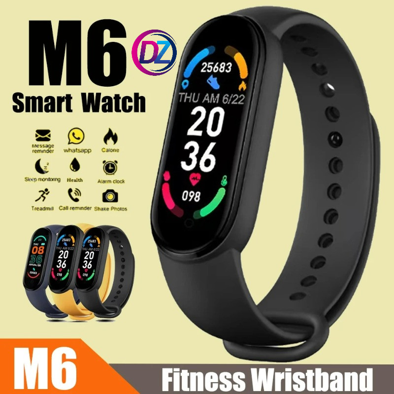 M6 Smart Watch Color Screen Step Counting Multi Sport Mode Message ...