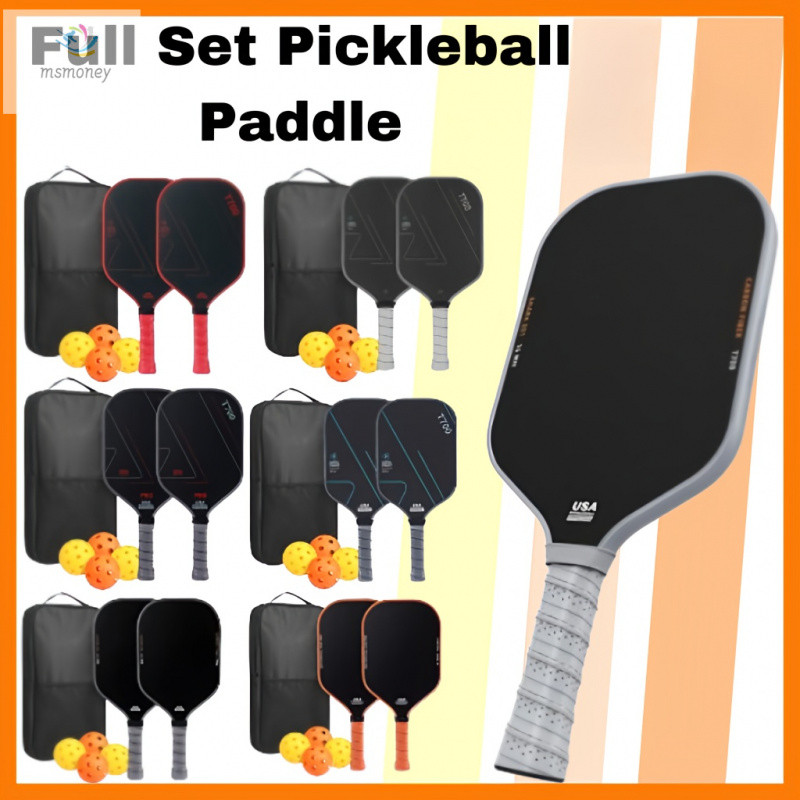 Full Set T700 Toray Carbon Fiber Pickleball Paddle Matte One-Piece ...