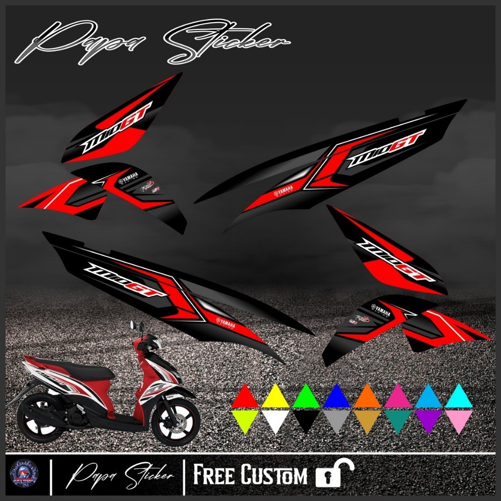 STRIPING MIO GT - Mio Gt Motorcycle Sticker Mio Gt Sticker LIST OF ...