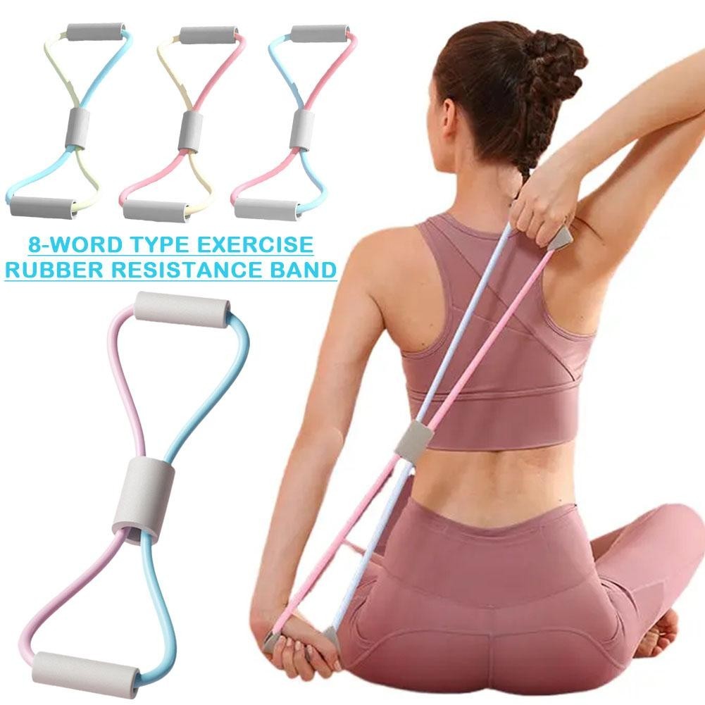 Elastic Number 8 Shape Exercise Elastic Band Yoga Resistance Band ...