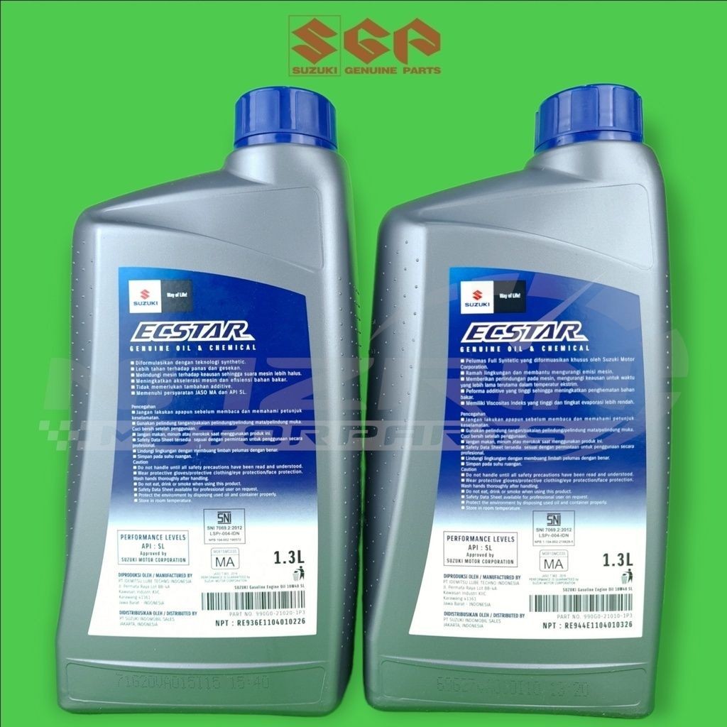 Promo Oli Ecstar R9000 10w - 40 Ma 4t Engine Oil Full Syntetic Untuk Satria Fu Fi Injeksi Gsx R150 Gsx S150 1 3liter Original Sgo