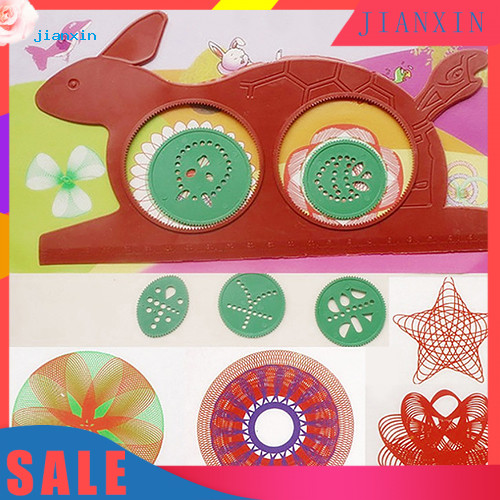Magic Turtle Rabbit Spirograph Design Set Creative Educational Kids ...