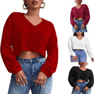 Womens Casual Crop Tops Summer Cute Basic Rounk Neck Trendy Solid