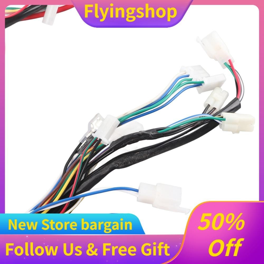 Engine Wire Loom Kit Wearproof CDI Solenoid Plug Wiring