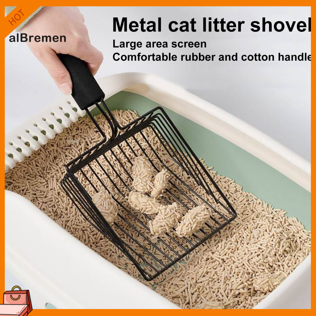 (New) Efficient Cat Litter Cleaner Rustproof Cat Litter Scoop Long