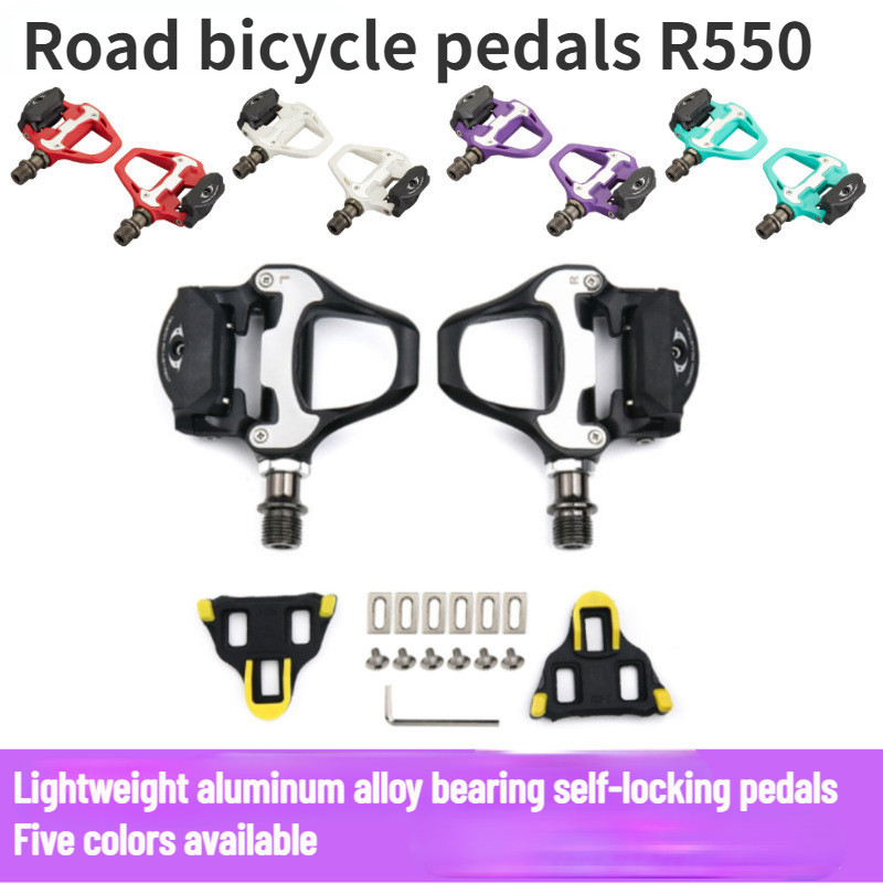 Road Bike Cleats Pedals with Cleats Lock Road Bike Mtb Self Locking