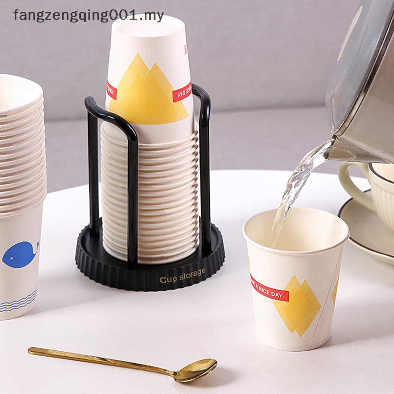 F1MY Disposable Cup Storage Holder Rack Shelf Water Tea Cups Plastic ...