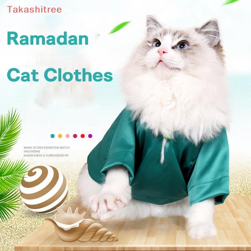 (Takashitree) Baju Raya Kucing Baju Melayu Kucing Ramadan Colorful Cat ...