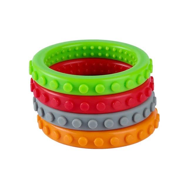 Baby Chewing Biting Toys for Autism ADHD Chew Baby Teether Rings ...
