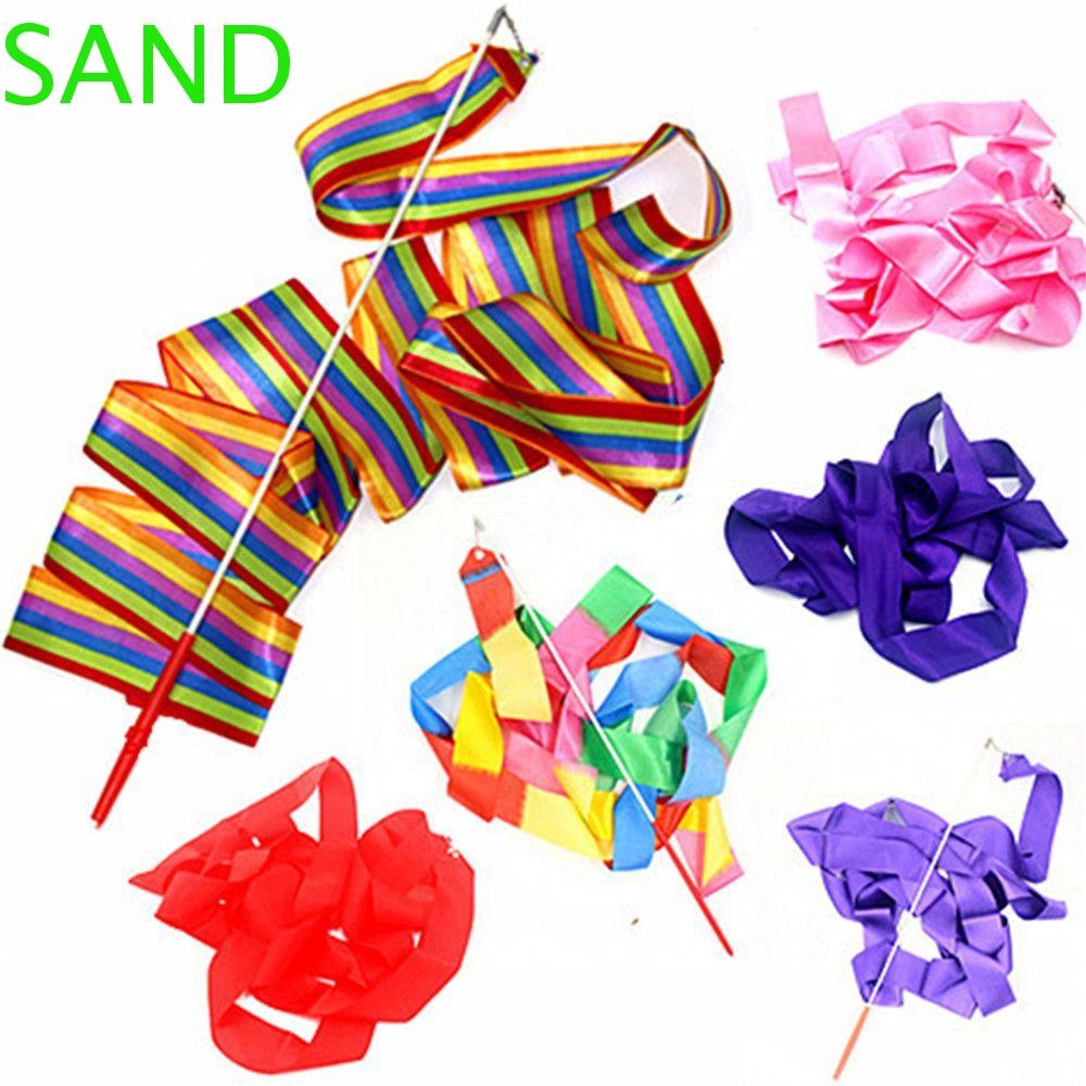 SAND Gymnastics Ribbons Art Training Twirling Rod Professional Adult ...