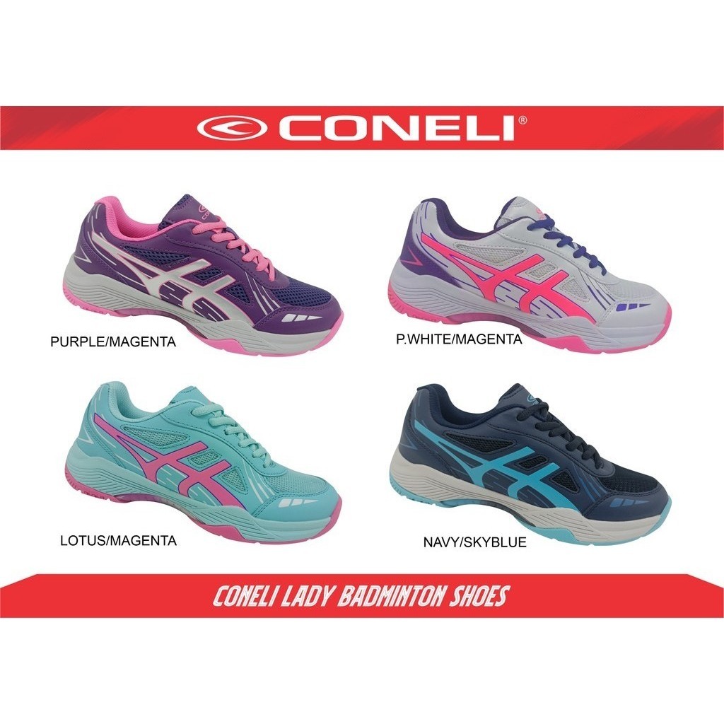 CONELI SBM 0710W CONELI LADY BADMINTON/COURT SHOES | Shopee Malaysia