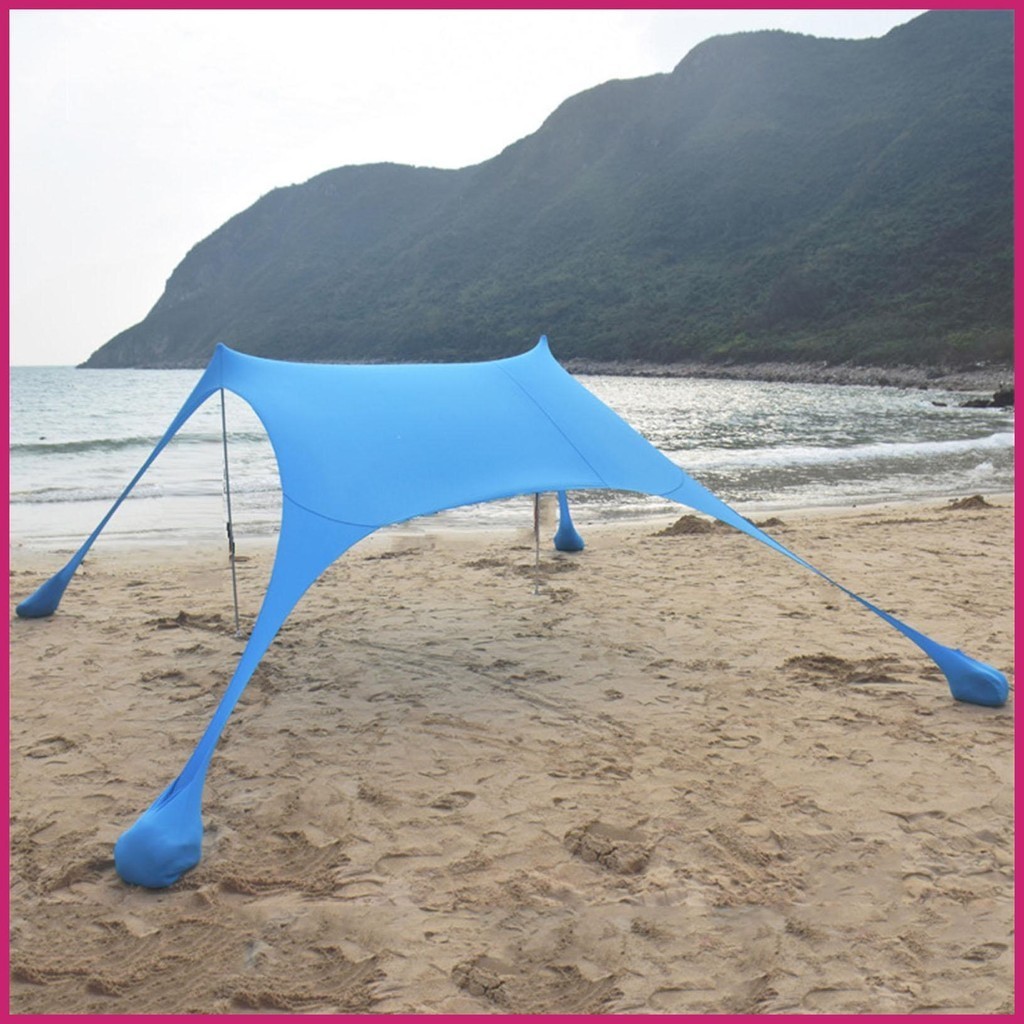 Family Beach Tent Sunshade Beach Umbrella Canopy Tent Beach Canopy with