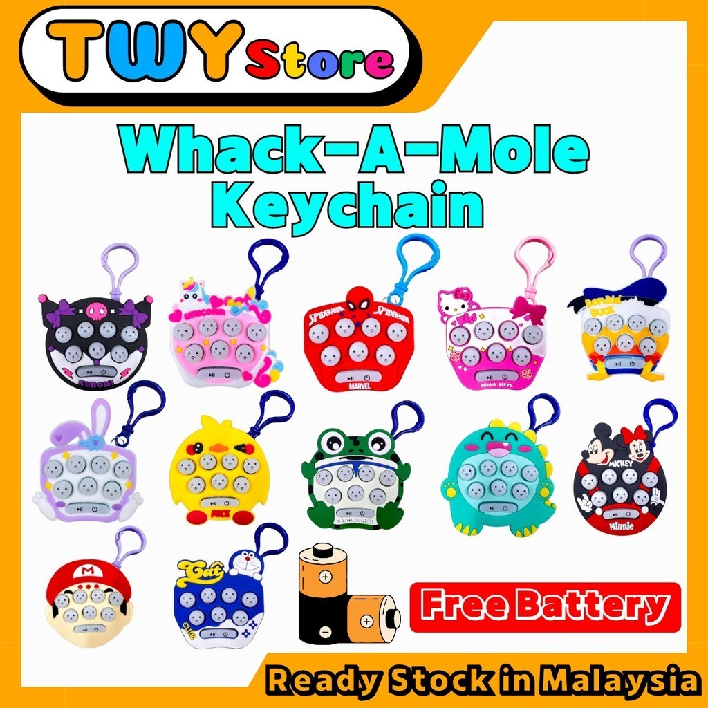 Ready Stock Mini Whack-A-Mole Game Keychain Pop It Electronic Speed Quick  Push Game Pocket Size Fidget Gift Toy Boy Girl | Shopee Malaysia