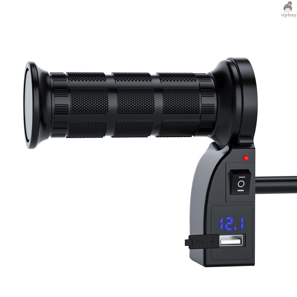 Motorcycle Heated Hand Grips 12V DC 15?35W Electric Hot Heat Adjustable