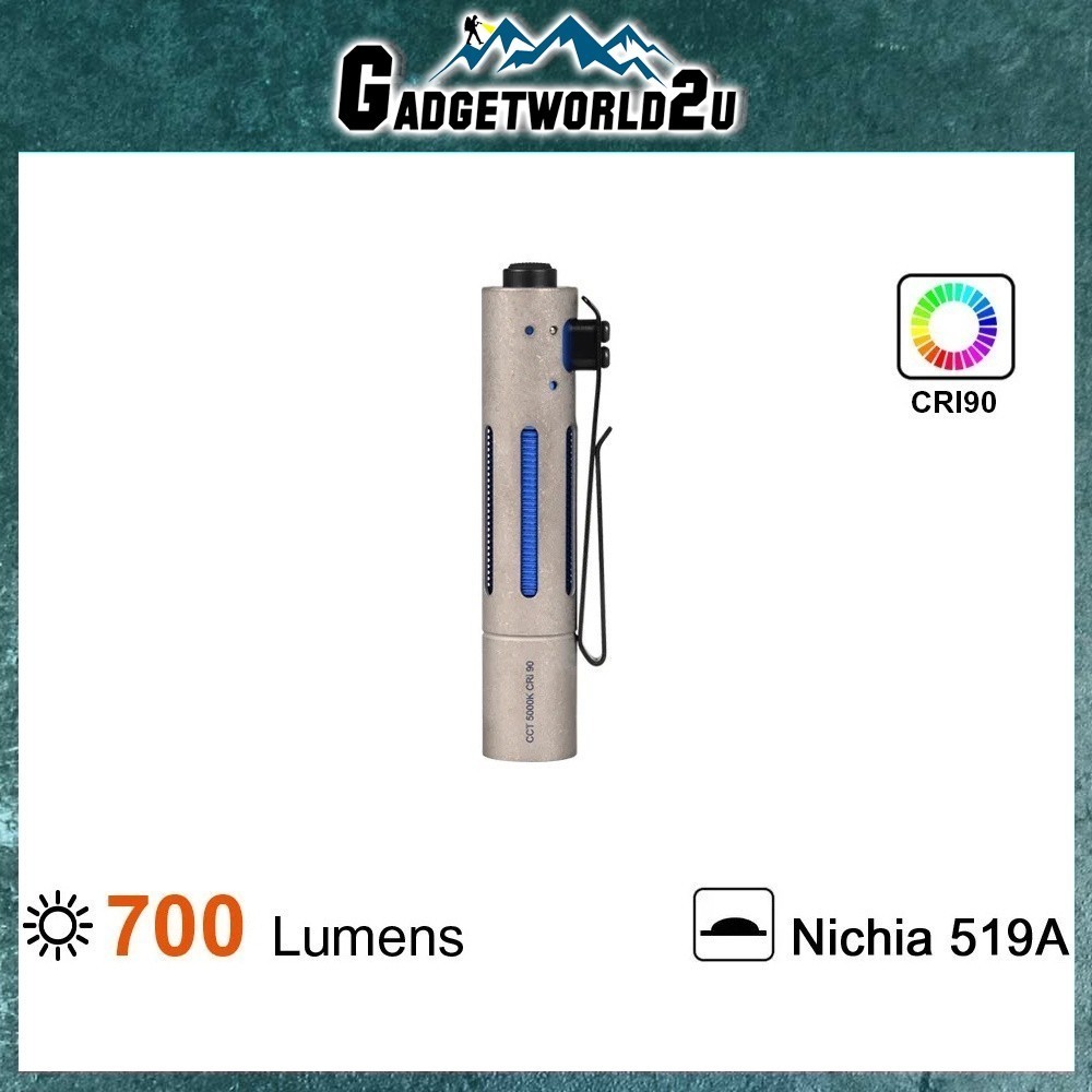 Acebeam Rider RX 2.0 TI Fidget Nichia 519A CRI90 Neutral White LED 700 ...