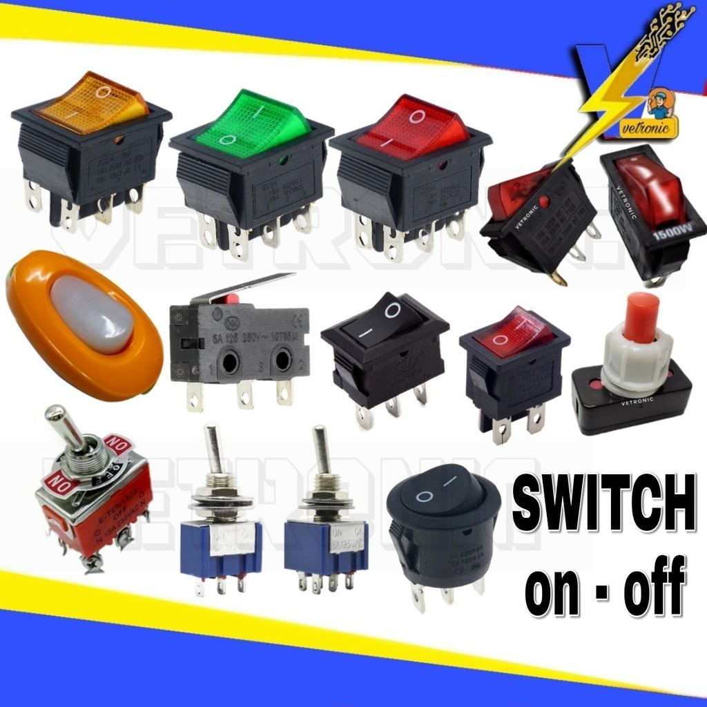 switch 3 pin 6 pin / on off switch / toggle switch / limit switch ...