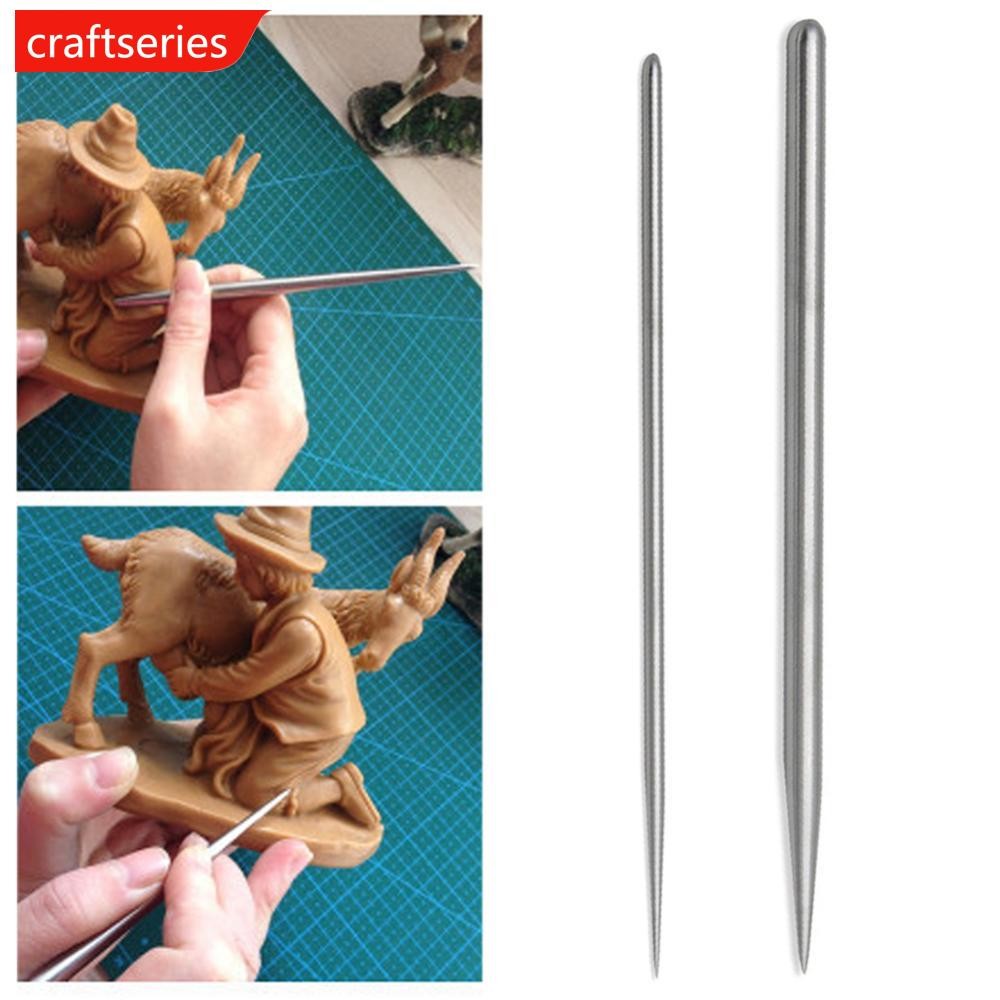 CRAFTSERIES Pottery Stainless Steel Modeling Stick Acupressure Texture ...