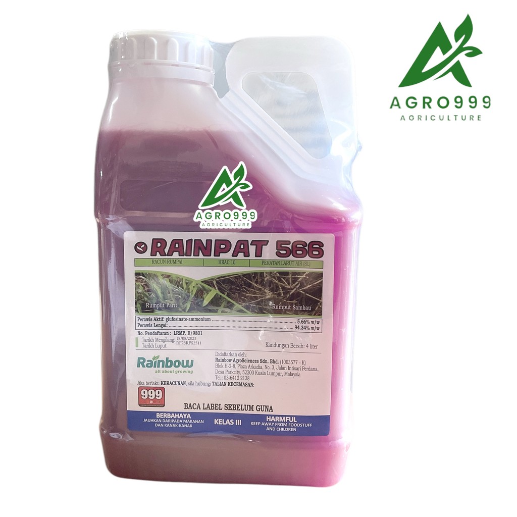 RAINBOW RAINPAT 566 Racun Rumpai Sentuh 4 Liter/Ready stock | Shopee ...