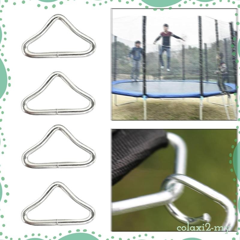[ColaxiefMY] 4x V Rings Triangle Buckles Trampoline Net Buckles for