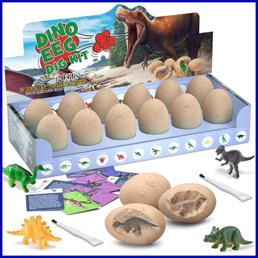 Dino Eggs Dig Kit Dig It Up Dinosaur Eggs 12 Pack Science Experiment 