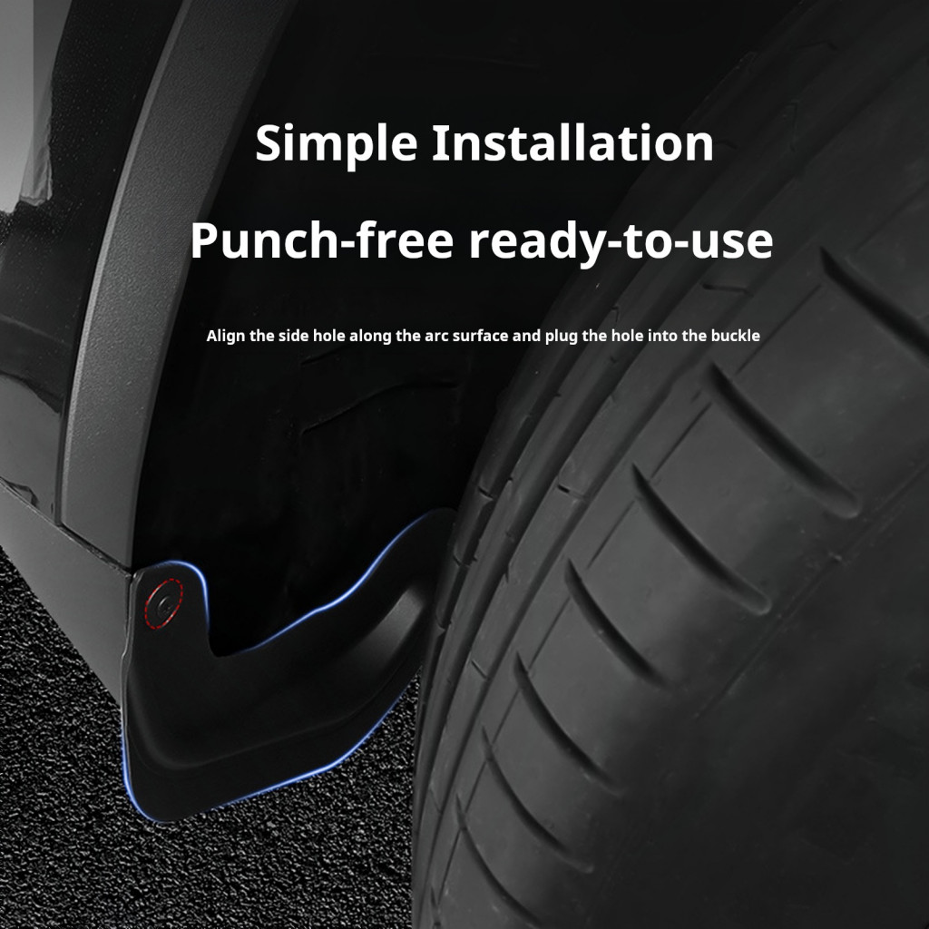 Marksfree Bike Splash Guard Front Wheel Protector Tesla Model 3 Front