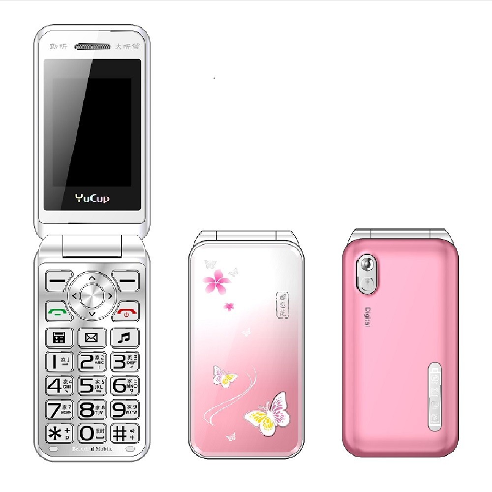 Mafam Women Flip Mobile Phone Hand Writing Touch Display Slim ...