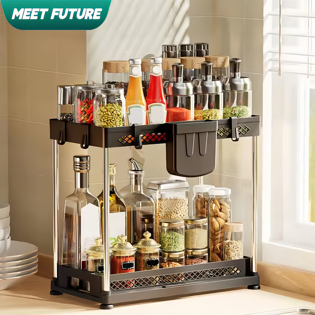Kitchen Cabinet Drawer Rack Under-sink Organizer Storage Rack with Pull ...