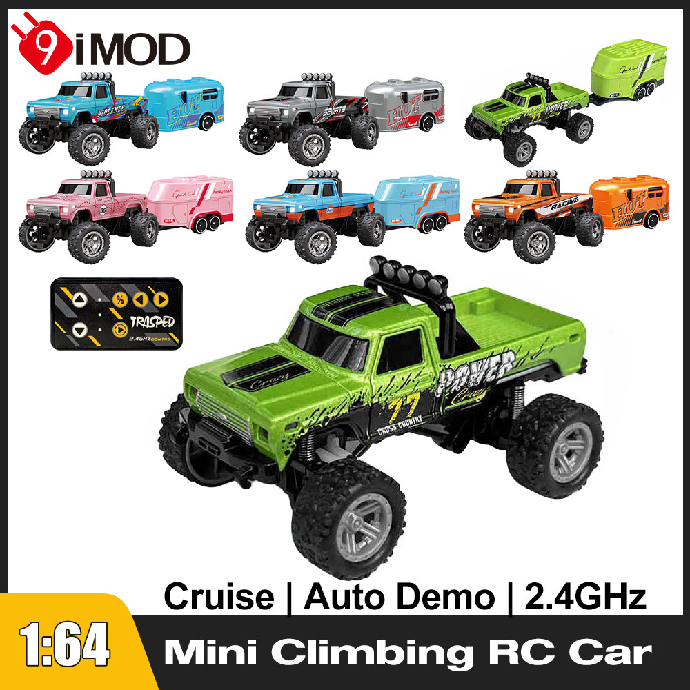 9IMOD 1/64 Mini RC Truck 2.4G Off-road Monster Truck Fixed Speed Cruise ...
