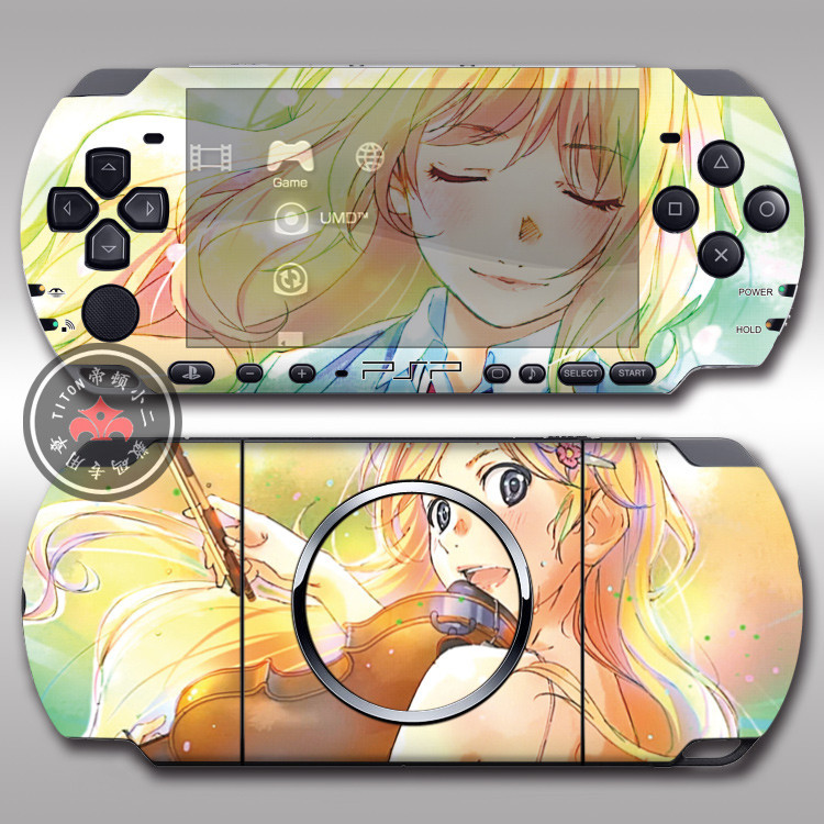 P PSP Pain Machine Film/Anime Stickers Your Lie in April Kaoru Miyazon