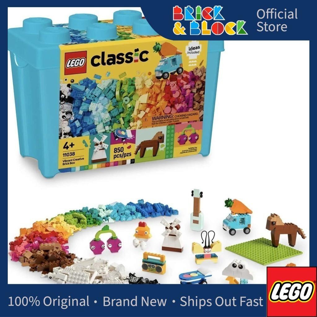 LEGO 11038 Vibrant Creative Brick Box | LEGO Classic | Shopee Malaysia