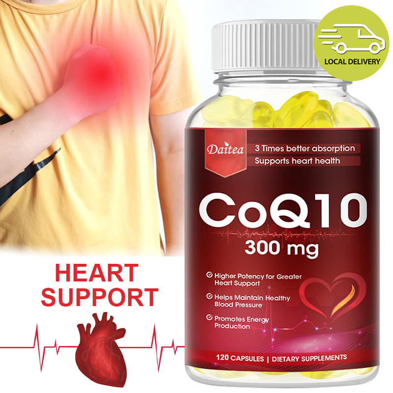 Daitea CoQ10 Supplement 300 Mg Supports Heart Health and Function