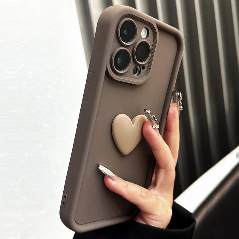 Cute 3D Love Heart Silicone Phone Case For OPPO A18 A38 A58 A78 A98 A97 ...