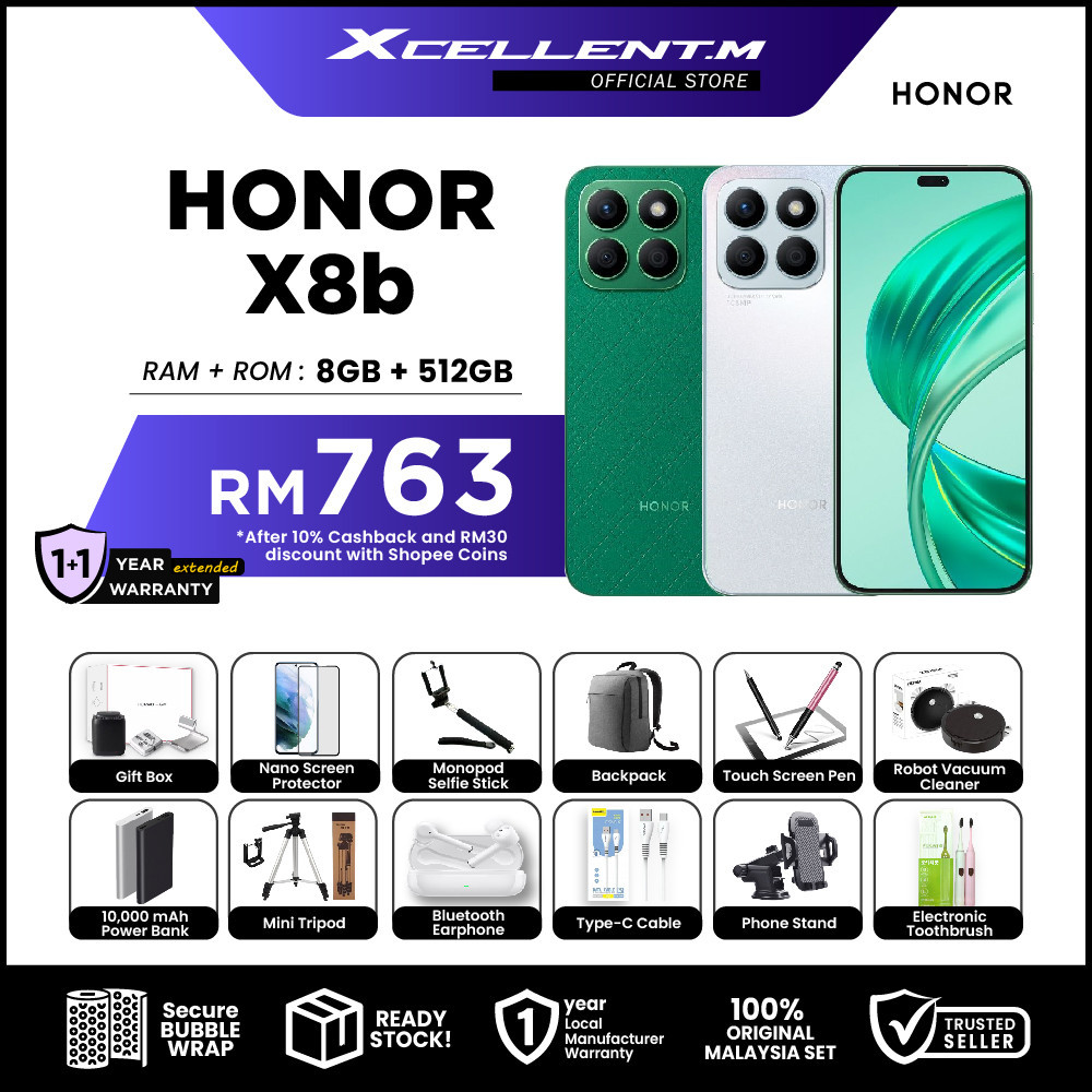 HONOR X8b [8+8GB RAM + 512GB ROM STORAGE] - Original HONOR Malaysia ...