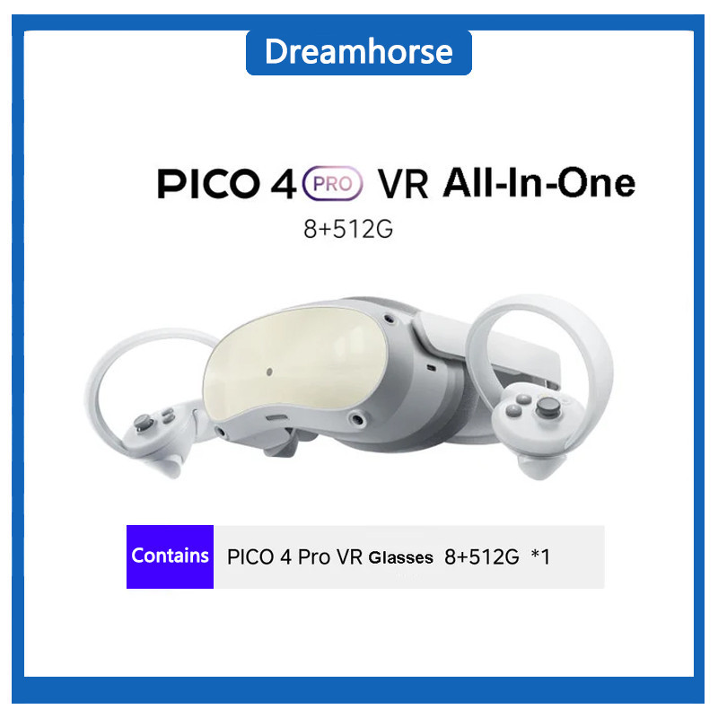PICO 4 Pro VR 4K+ Display 3D Headset Virtual Reality VR Game Glass All ...
