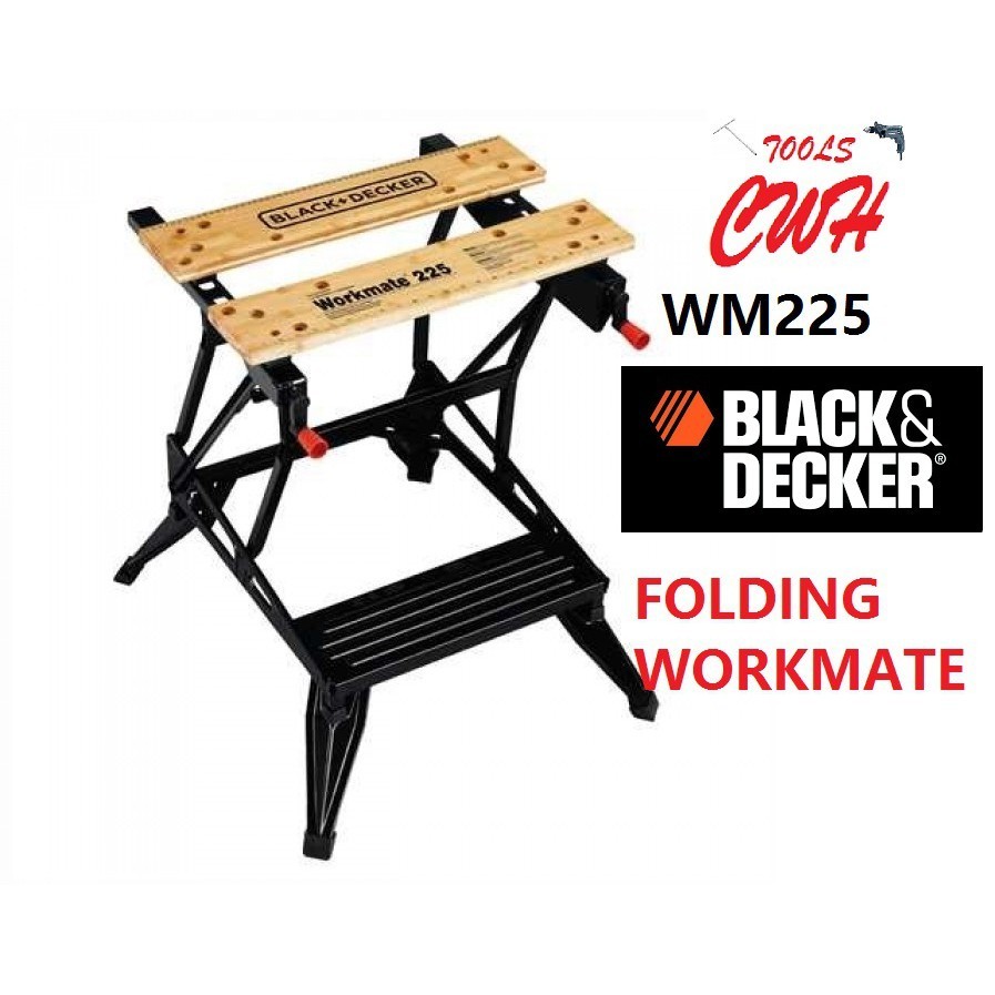 BLACK DECKER WM225 PORTABLE PROJECT CENTER AND VISE Workmate Workbench ...