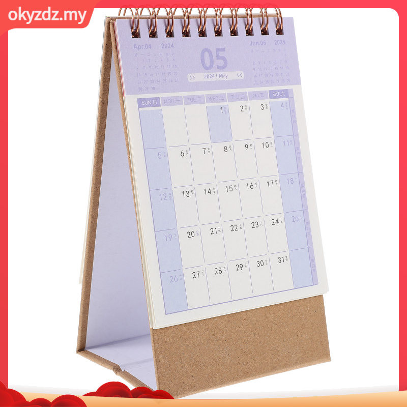 2024 Desk Calendar Small Table Mini Notepads Desktop Bronzing Magnetic ...