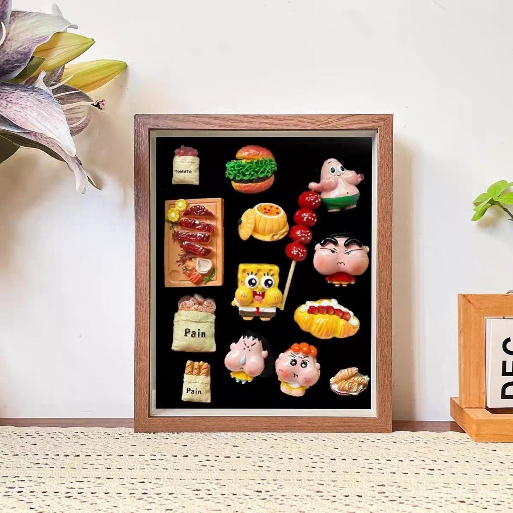 Refrigerator Stickers Display Storage Photo Frame Magnetic Iron Plate ...