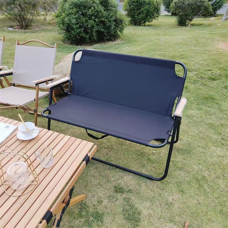 Outdoor Folding Chair Portable Double Chair Camping Camping Folding ...