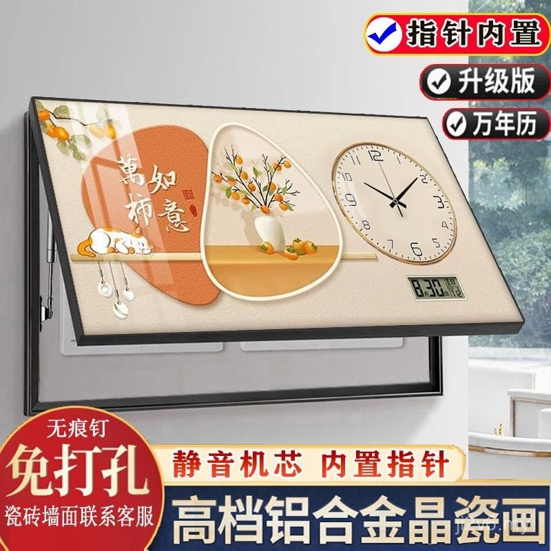 Electric Meter Box Decorative Painting with Clock Perpetual Calendar ...